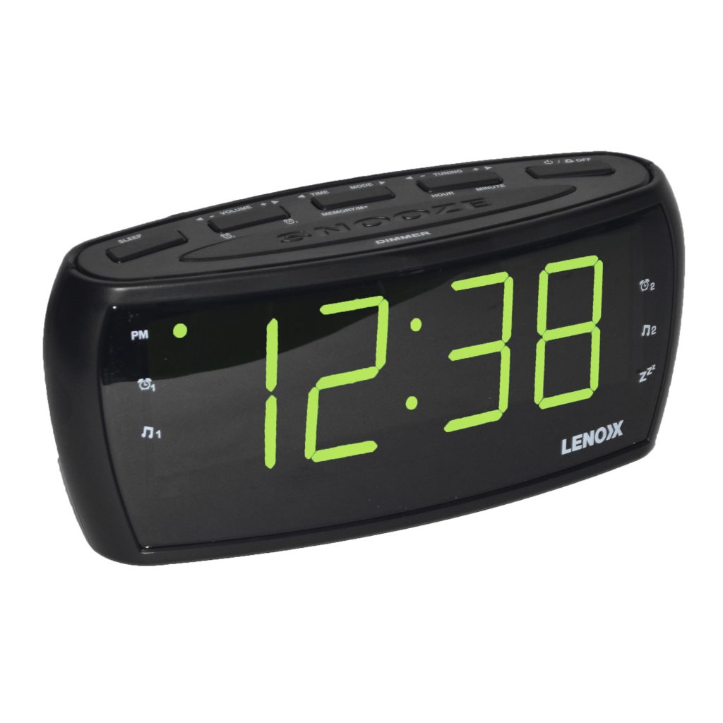Large Number Display Clock Radio CR85 Lenoxx 1.8 INCH