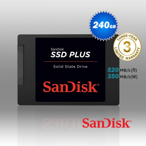 SanDisk SSD Plus 2.5 SATA 240 GB