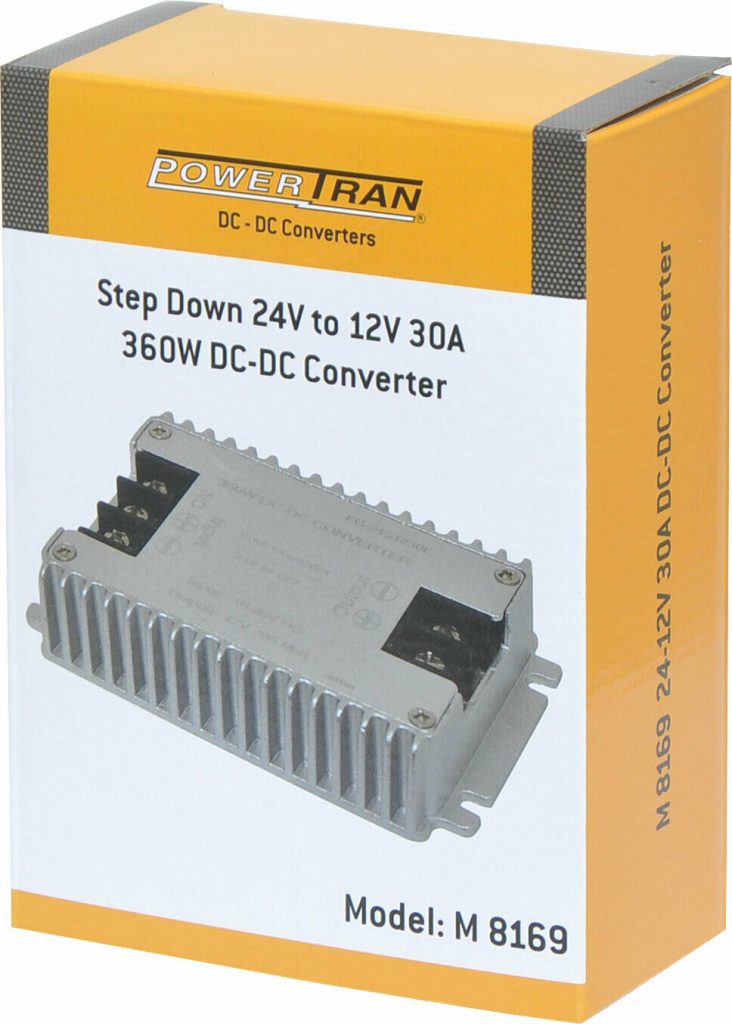 M8169 – DC-DC Converter 24Volt to 12Volt high current 30Amp peak