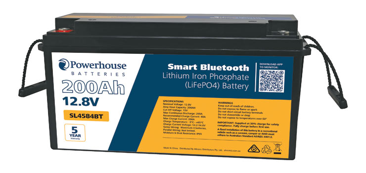 SL4584BT 12v 200ah Lithium Lifepo4 Battery M8 POWERHOUSE