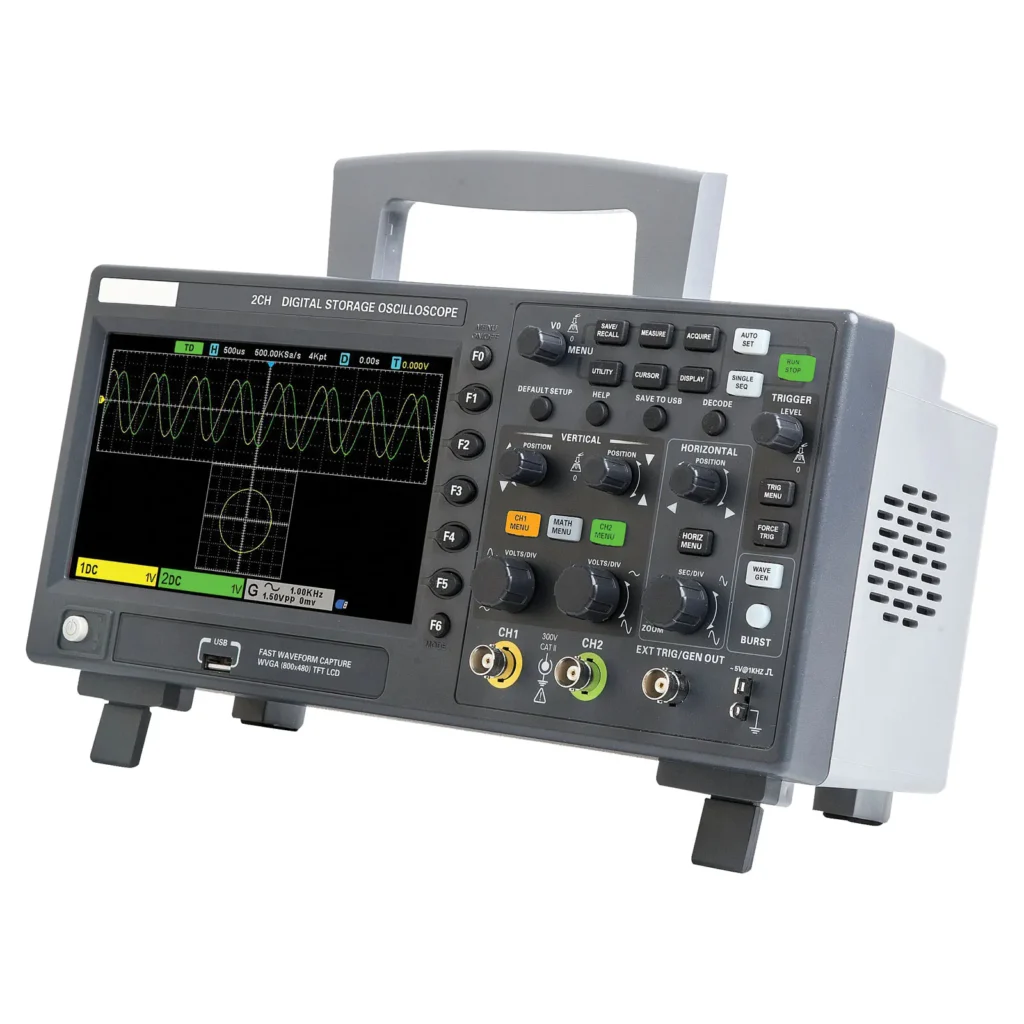 100MHz LCD Digital Storage Oscilloscope & Waveform Generator Q0203B